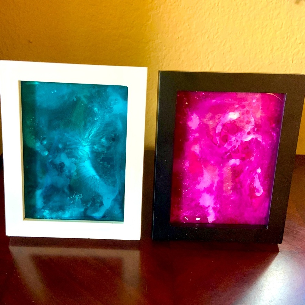 Pair of Original Ink Paintings